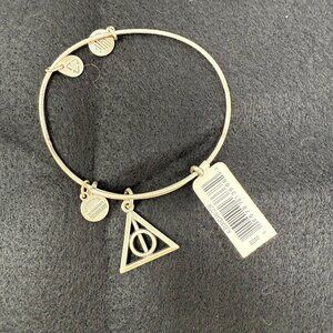Alex & Ani Harry Potter Deathly Hallows Charm Bangle Bracelet Adjustable w/tag